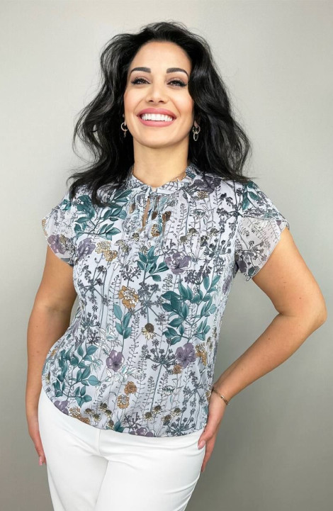 Женская блуза LindaLux 1-378/1 цветочная_поляна