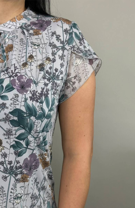 Женская блуза LindaLux 1-378/1 цветочная_поляна