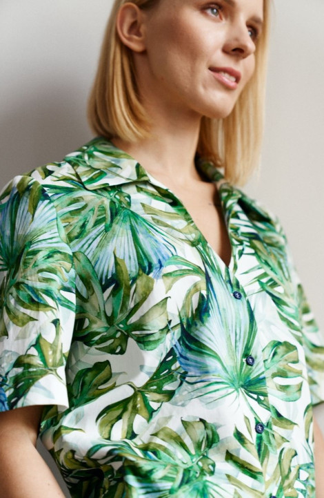 Женская блуза Morozov 6.1802_A1_Rosy джунгли