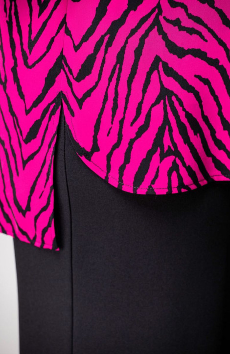 Женская блуза EVA GRANT 7167-1 фуксия+черный
