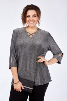 Женская блуза Элль-стиль 2259а серебро