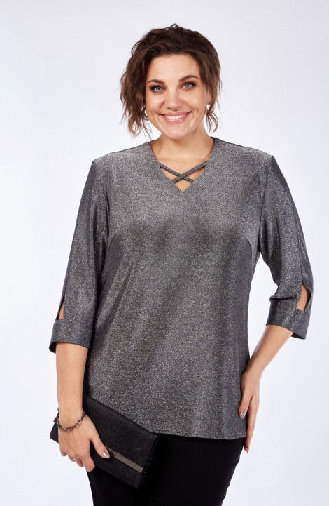 Женская блуза Элль-стиль 2259а серебро