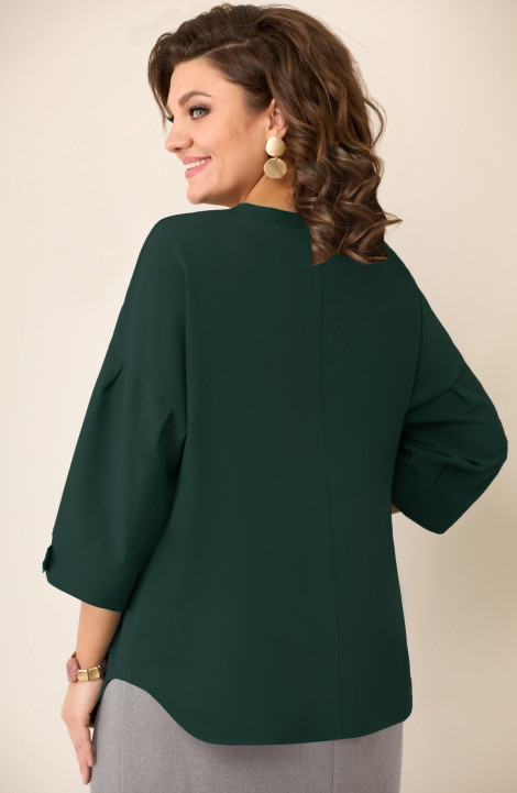 Женская блуза VOLNA 1300 бутылочно-зеленый