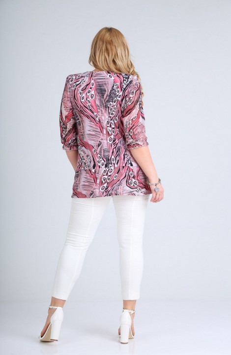 Женская блуза SOVITA 74-1 дизайн_розово-черный