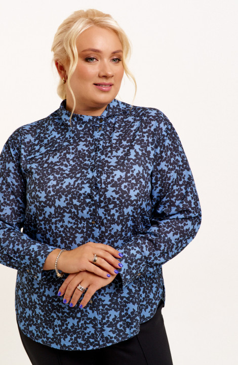 Женская блуза Панда 123140w черно-синий