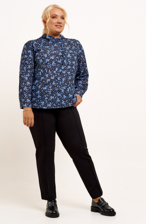 Женская блуза Панда 123140w черно-синий