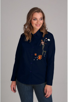 Женская блуза Таир-Гранд 62254 тем.синий