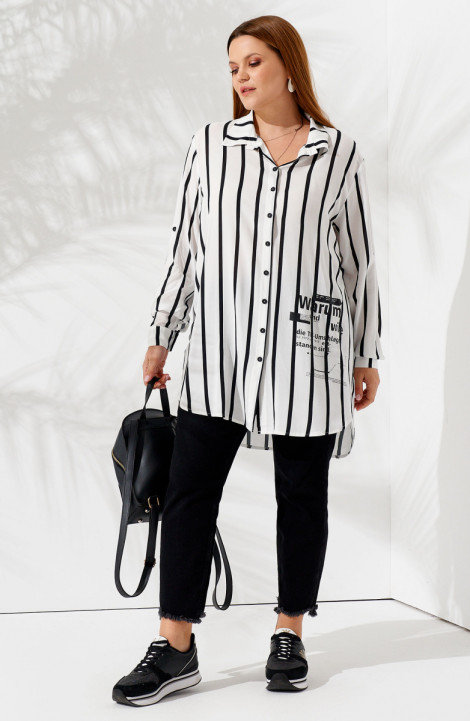 Женская блуза Панда 83940w бело-черный