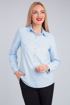 Женская блуза IVARI 421/1 голубой_горошек