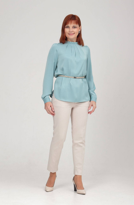 Женская блуза Соджи 594 бирюзовый