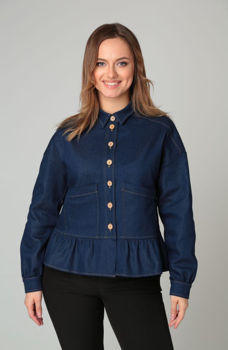 Женская блуза Modema м.704 темно-синий_джинс