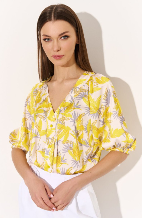 Женская блуза DiLiaFashion 0741 желтый