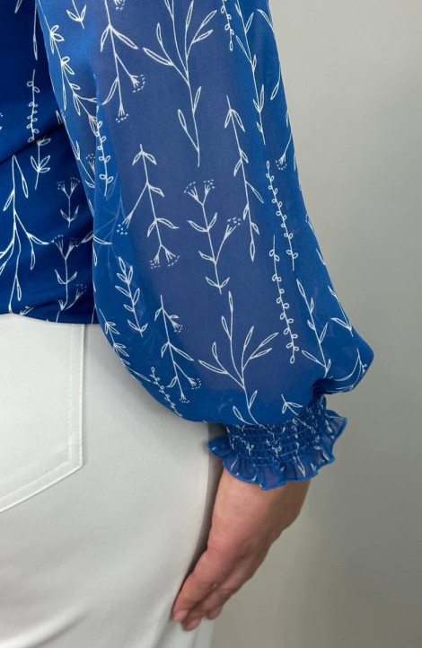 Женская блуза LindaLux 1-378 голубая_ветка