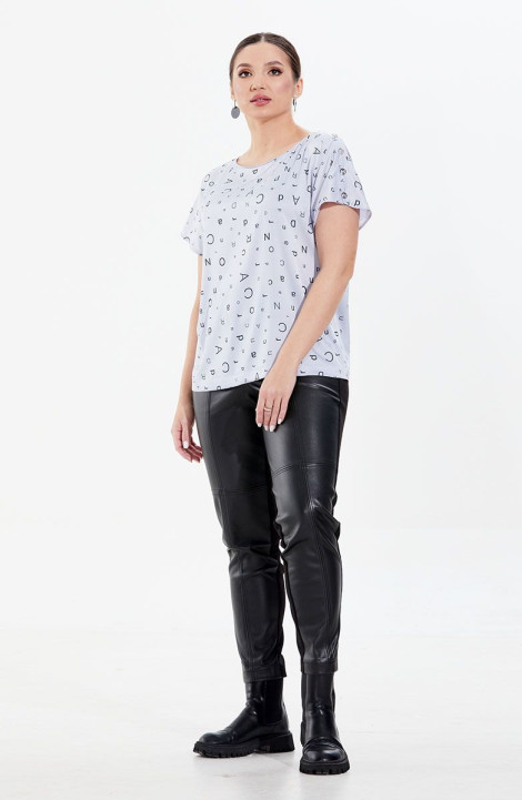 Женская блуза Condra 10237 серый-черный