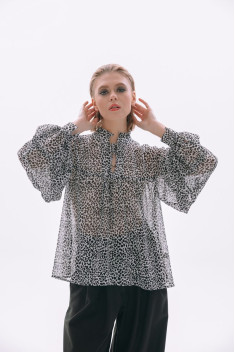 Женская блуза NikVa 414-1 снежный_леопард