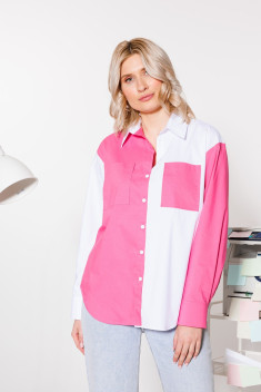 Женская блуза KOKOdea 4.14.1_бело-розовый
