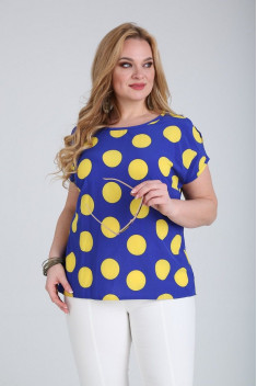 Женская блуза SOVITA 243 желтые_круги