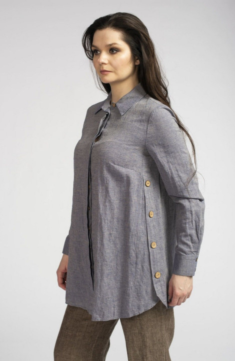 Блуза FASHION CENTRE Л-3483.1 светло-фиолетовый_меланж