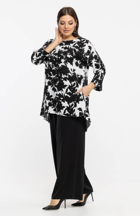 Женская блуза Avila 0915 черно-белый