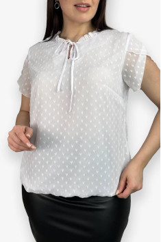 Женская блуза LindaLux 694 белые_бубочки