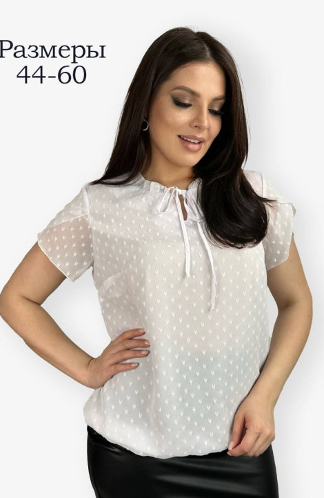 Женская блуза LindaLux 694 белые_бубочки