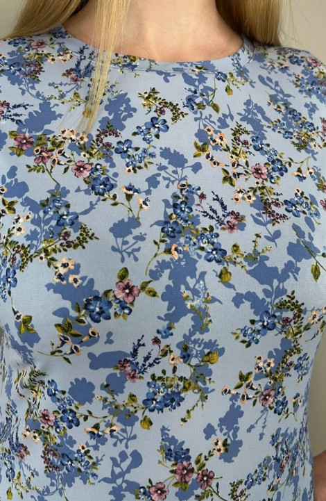 Женская блуза LindaLux 1-194 голубой_цветок