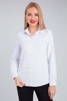 Женская блуза IVARI 421/1 белый_горошек