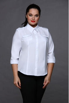 женские блузы MIRSINA FASHION 1003 белый