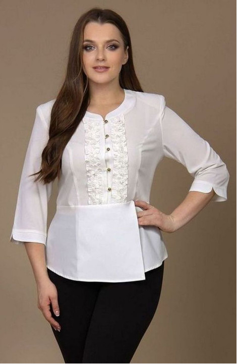 женские блузы MIRSINA FASHION 1219 молочный