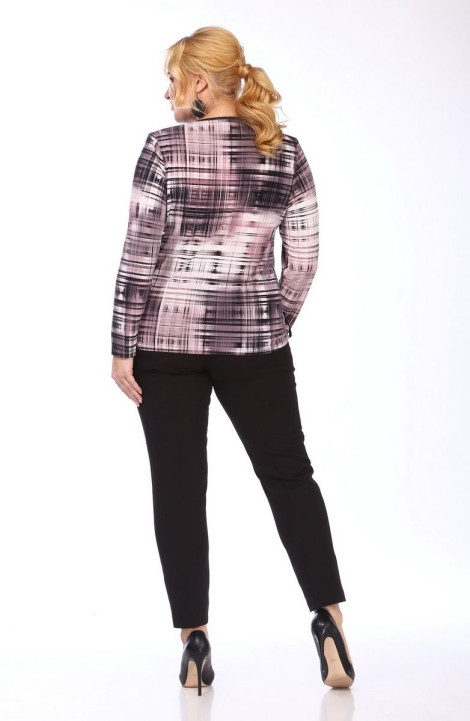 Женская блуза SOVITA M-758 черный+фиолетовый