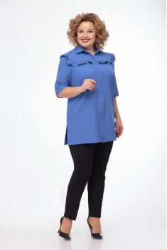 женские блузы Anelli 480 синий