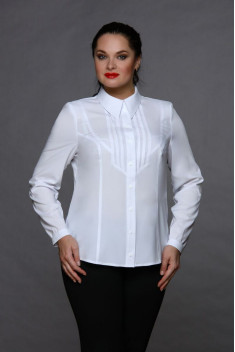 женские блузы MIRSINA FASHION 1004 белый