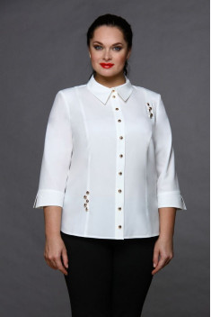 женские блузы MIRSINA FASHION 1022 белый