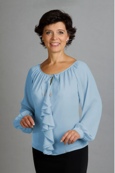 женские блузы Таир-Гранд 62107 голубой