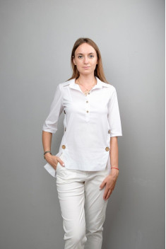 женские блузы Mita ЖМ999 белый