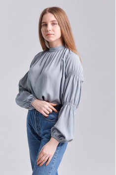 женские блузы Nadex 20-056910/212_170 лазурно-серый