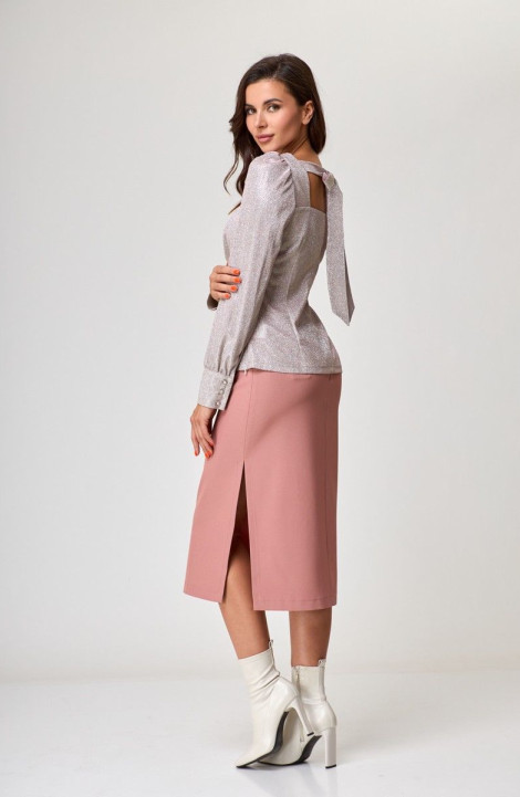 Женская блуза Anelli 953 розовое_серебро