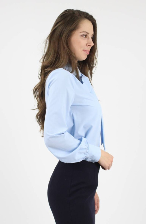 женские блузы VLADOR 500616-2 голубой