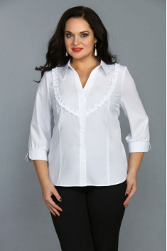 женские блузы MIRSINA FASHION 1025 белый