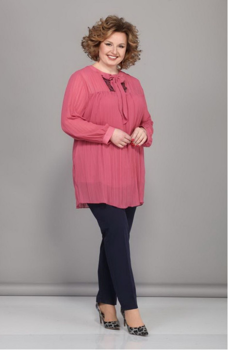 женские блузы Djerza 0224 розовый