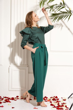 женские блузы AMORI 6212 зеленый