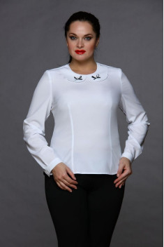 женские блузы MIRSINA FASHION 1028 белый