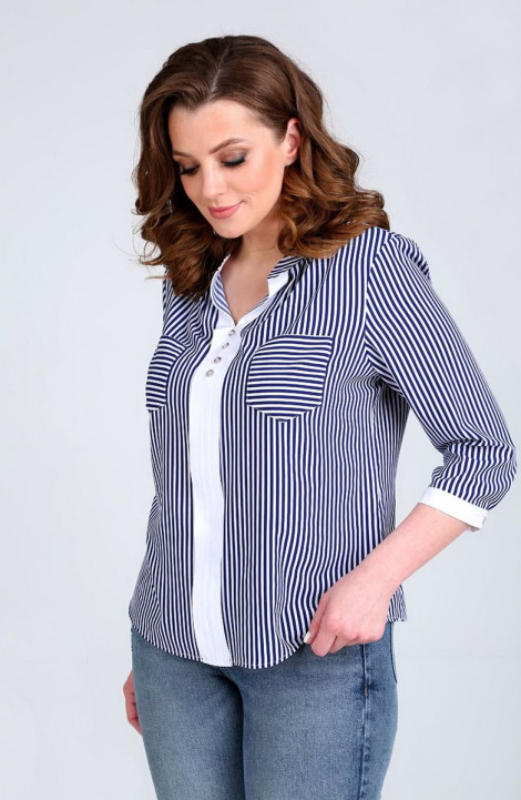 женские блузы Таир-Гранд 62219-1 полоска