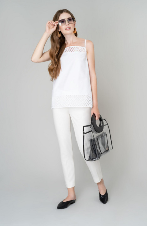 женские блузы Elema 2К-9895-1-164 белый