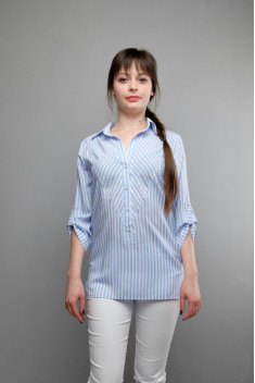 женские блузы Mita ЖМ991а голубой