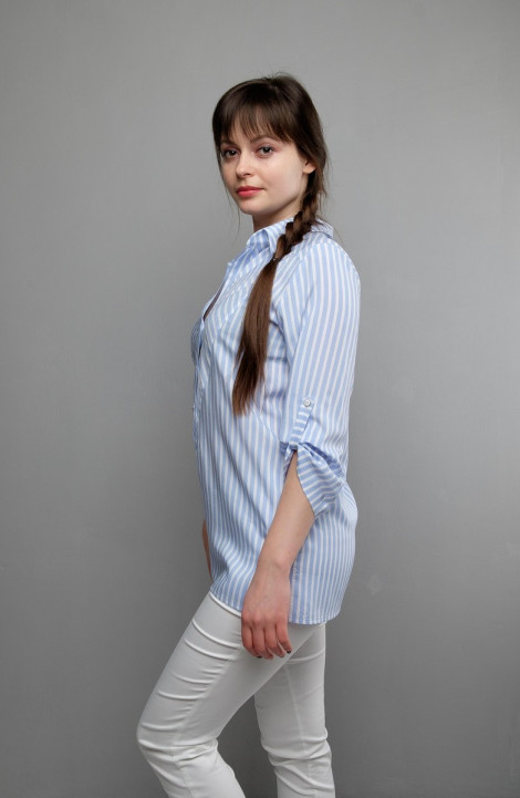 женские блузы Mita ЖМ991а голубой