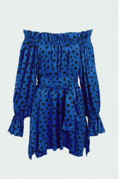 женские блузы Elema 2К-117771-1-164 голубой