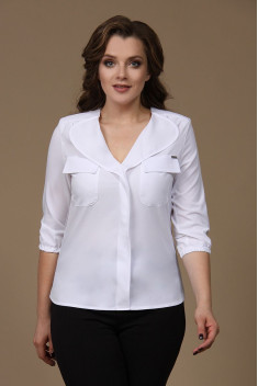 женские блузы MIRSINA FASHION 1006 белый