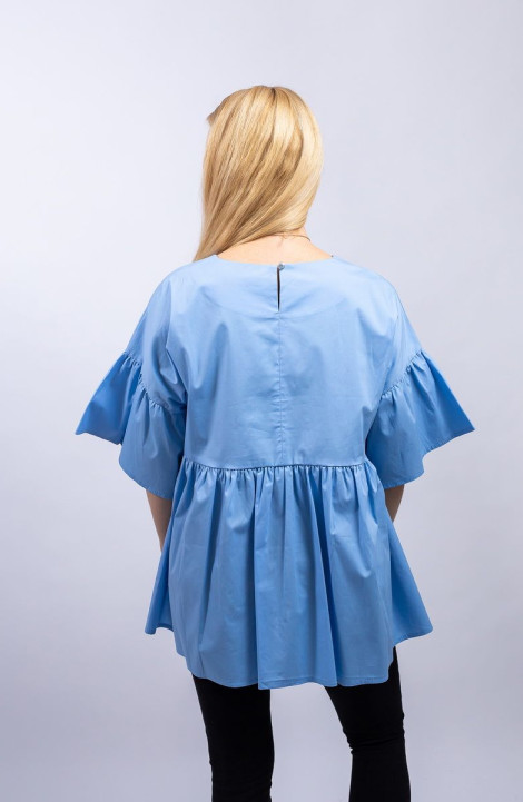женские блузы Пинск Стиль 3881 голубой