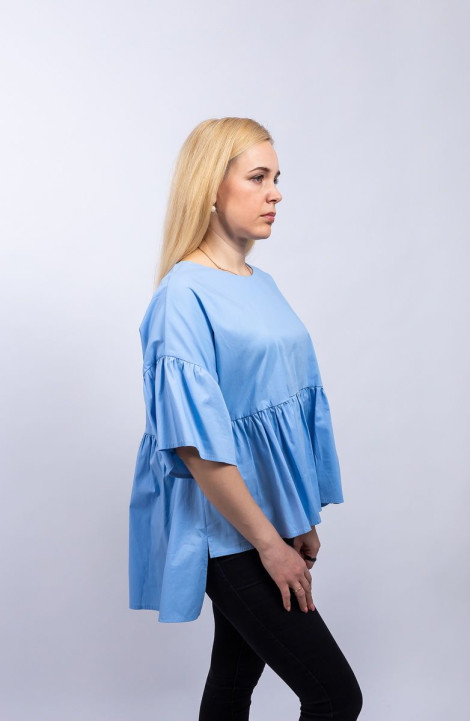 женские блузы Пинск Стиль 3881 голубой